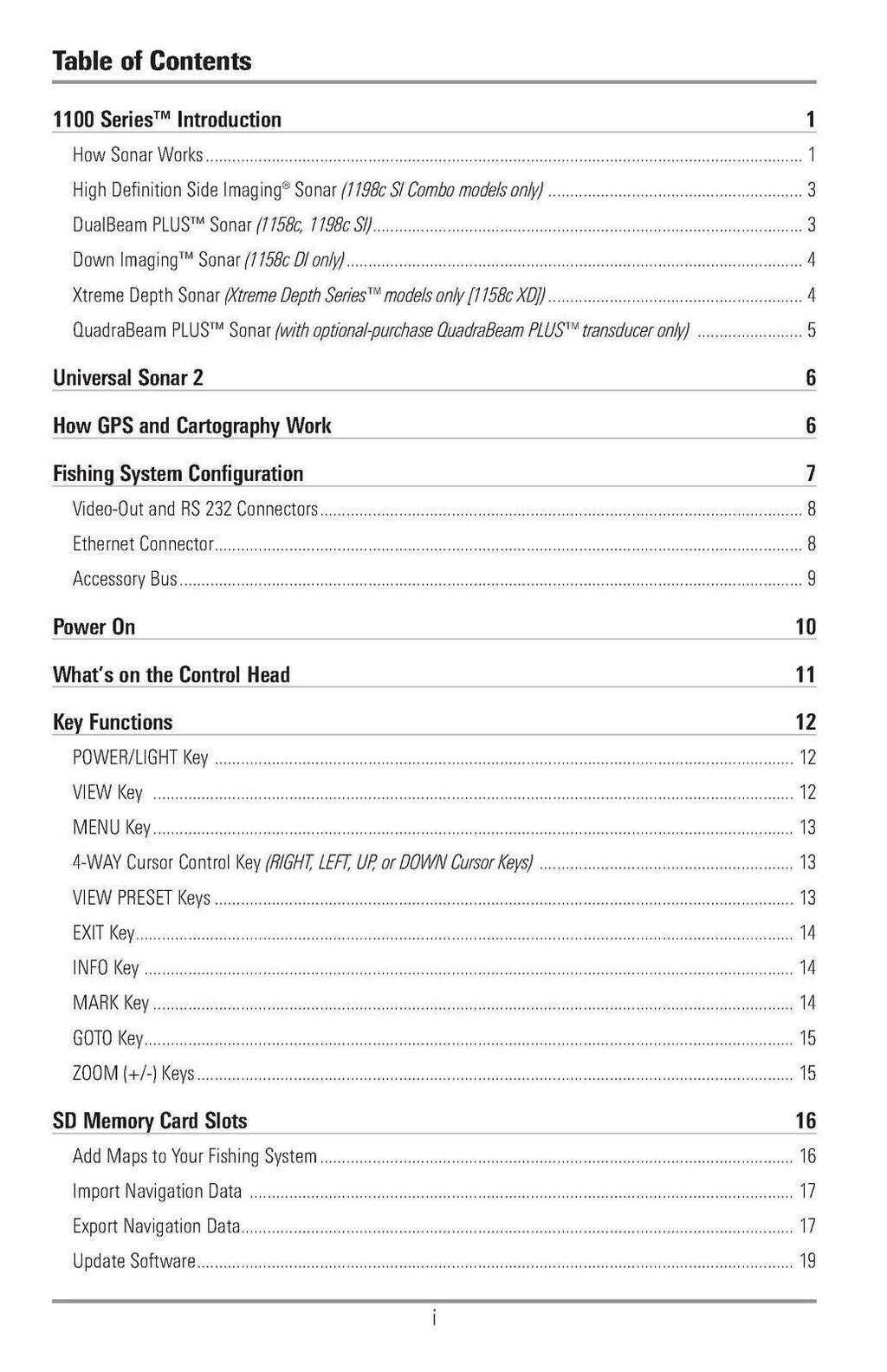 HUMMINBIRD 1100c 1158c 1158 DI XD 1198c SI User Manual - TOUGH WIRE BINDING