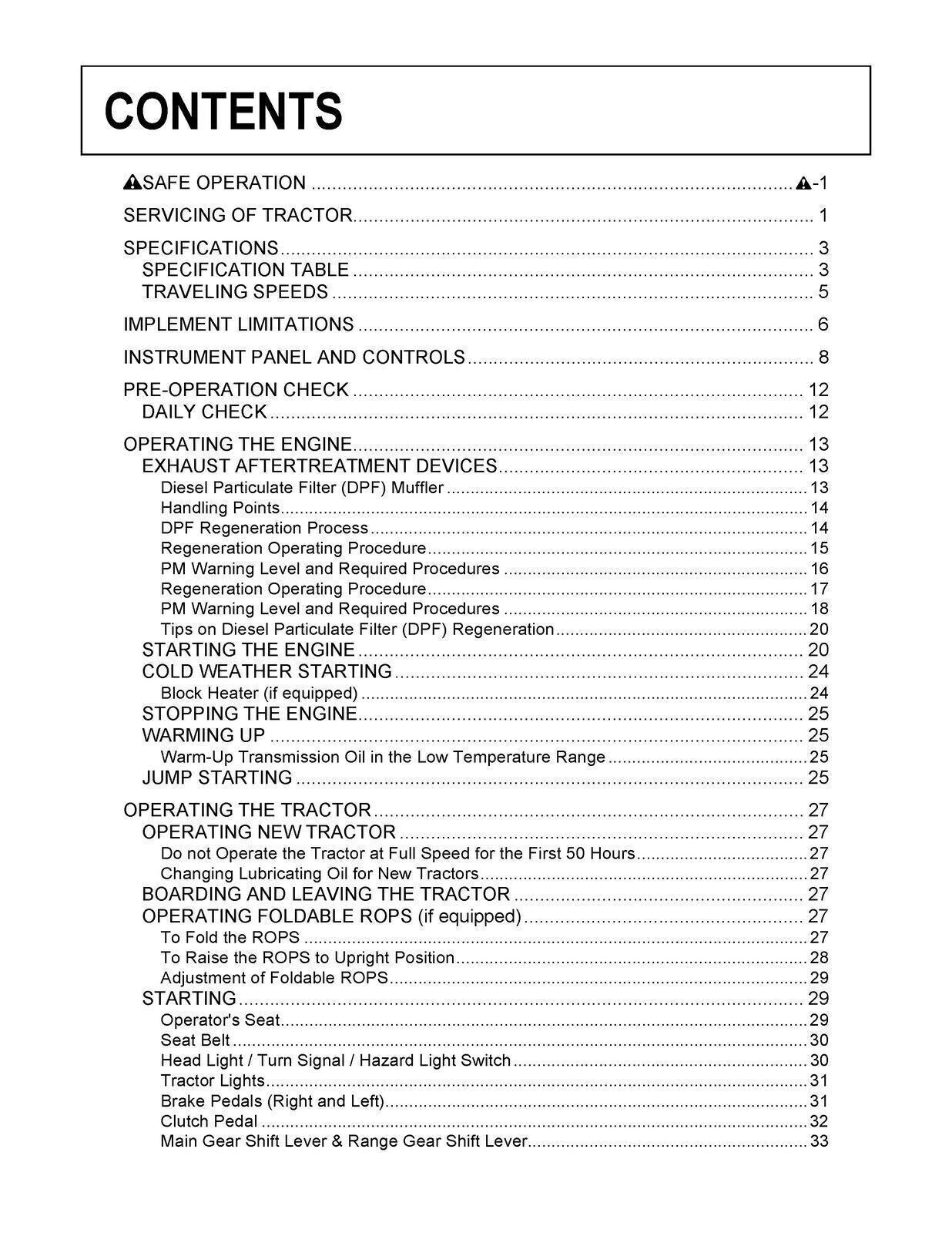 KUBOTA L4701 OPERATOR User Manual Operation, Wire-Bound Guidebook