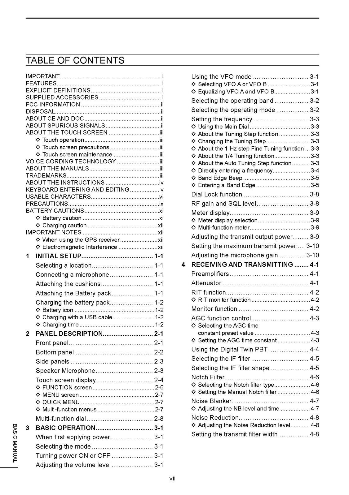 ICOM IC-705 Transceiver Basic User Manual - STEEL WIRE BOUND - PROTECTIVE COVERS