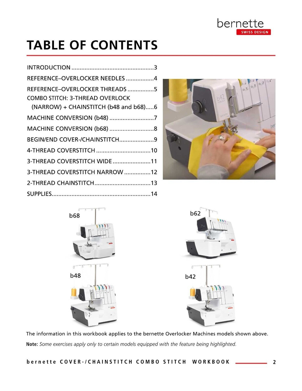 BERNINA Bernette Mastery Workbook 2 Coverstitch Chainstitch Combo - WIRE BOUND