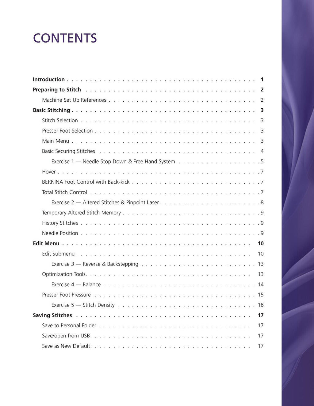 BERNINA 990 Sewing Workbook Manual - STEEL WIRE BOUND - PROTECTIVE COVERS