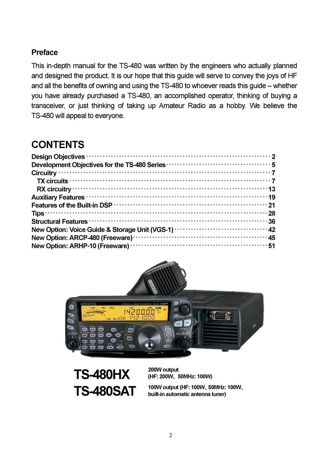 KENWOOD TS-480 SERIES IN-DEPTH MANUAL - STEEL WIRE BOUND - PROTECTIVE COVERS