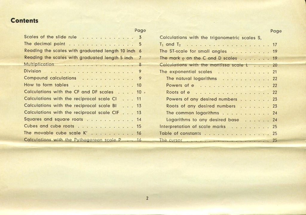 FABER-CASTELL 2/82N Instruction Manual - WIRE BOUND - PROTECTIVE COVERS