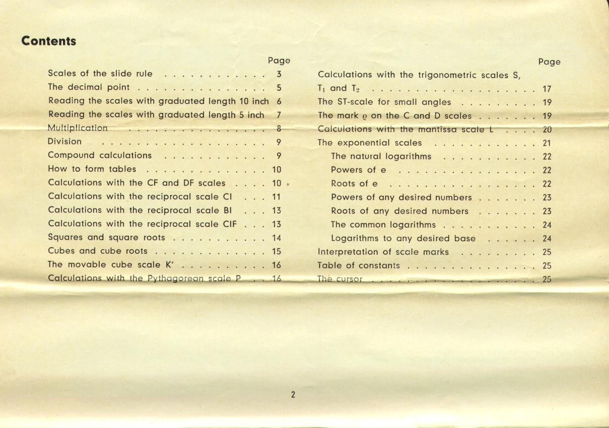 FABER-CASTELL 2/82N Instruction Manual - WIRE BOUND - PROTECTIVE COVERS