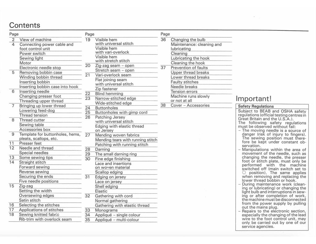 BERNINA Matic 910 Electronic Sewing Machine Manual - WIRE BOUND - TOUGH COVERS