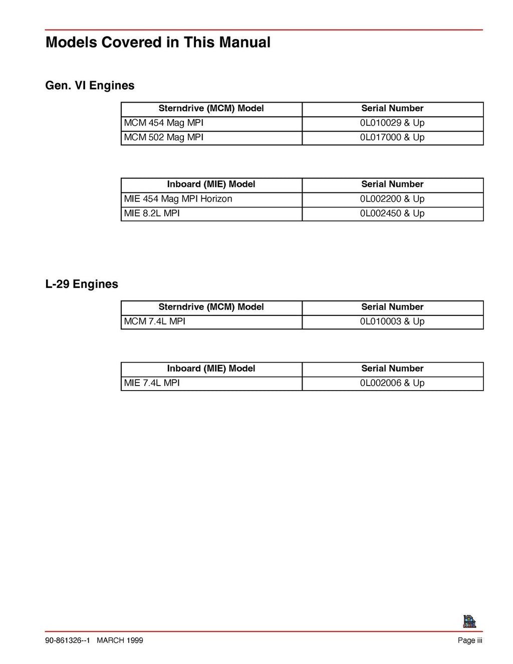 MERCURY MerCruiser Service Manual No. 23 Marine Engines - WIRE BOUND - COVERS