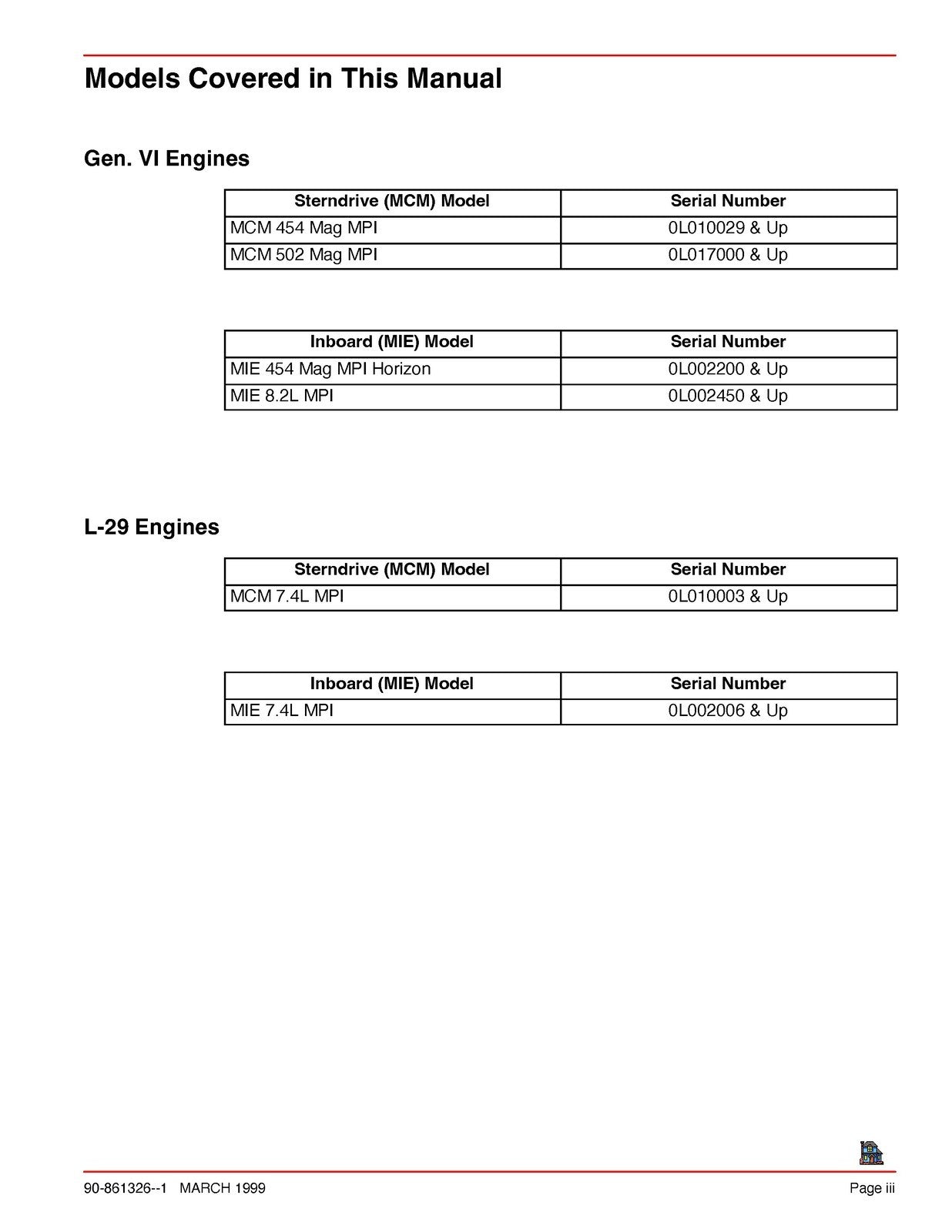 MERCURY MerCruiser Service Manual No. 23 Marine Engines - WIRE BOUND - COVERS