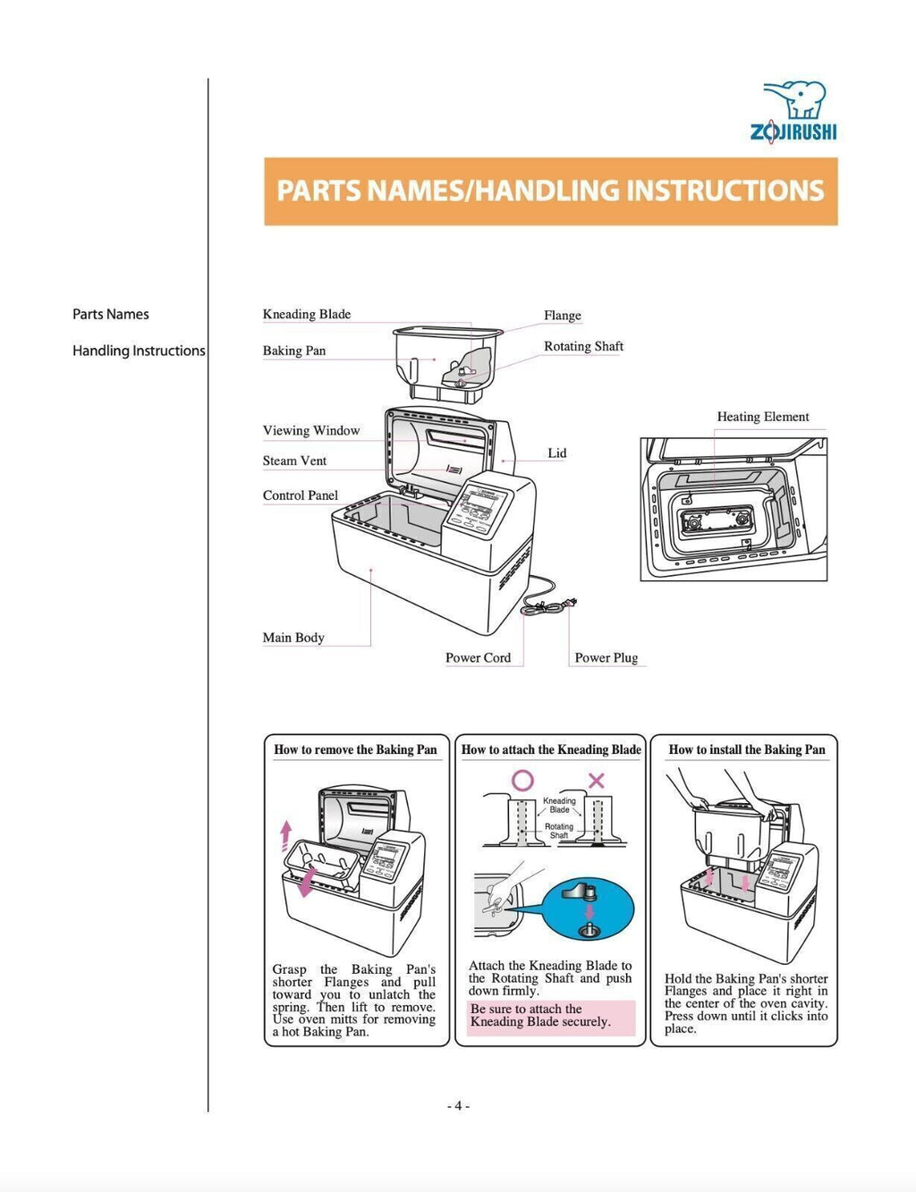 Zojirushi BBCC-X20 Bread Machine Owners Manual User Guide Instruction COLORCOPY