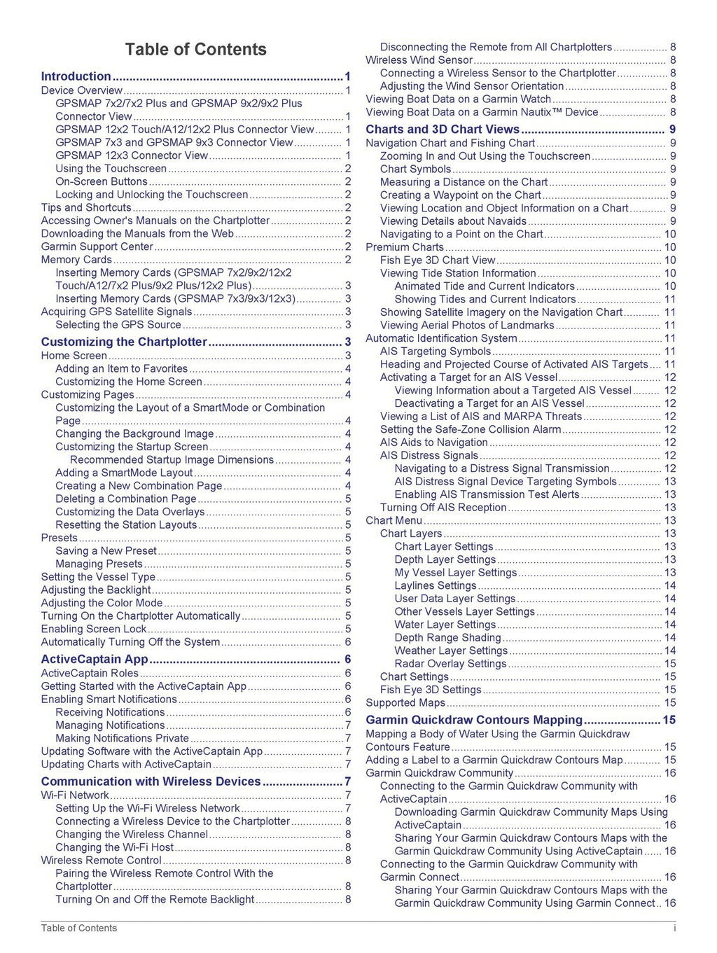 GARMIN GPSMAP 7x2 9x2 Plus 12x2 Touch A12 7x3 9x3 12x3 Manual - BOUND - COVERS