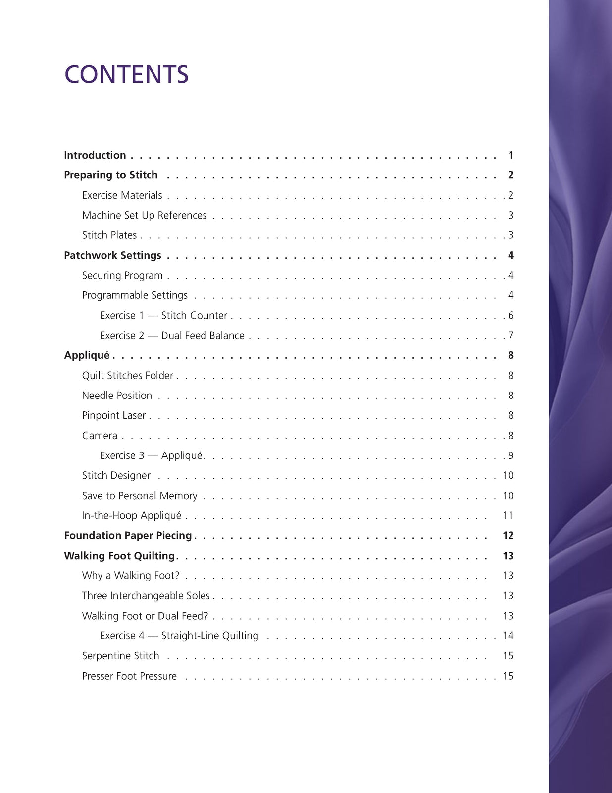 BERNINA 990 QUILTING WORKBOOK - STEEL WIRE BOUND - PROTECTIVE COVERS