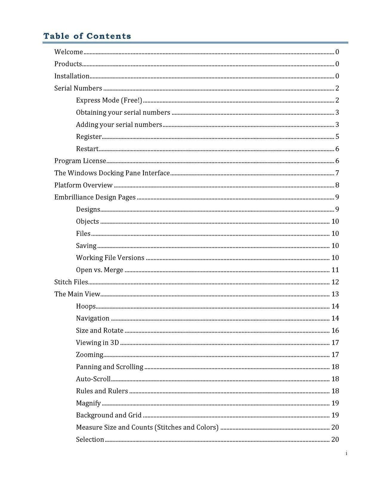 EMBRILLIANCE PLATFORM for WINDOWS 2024 VERSION User Owners Instruction Manual