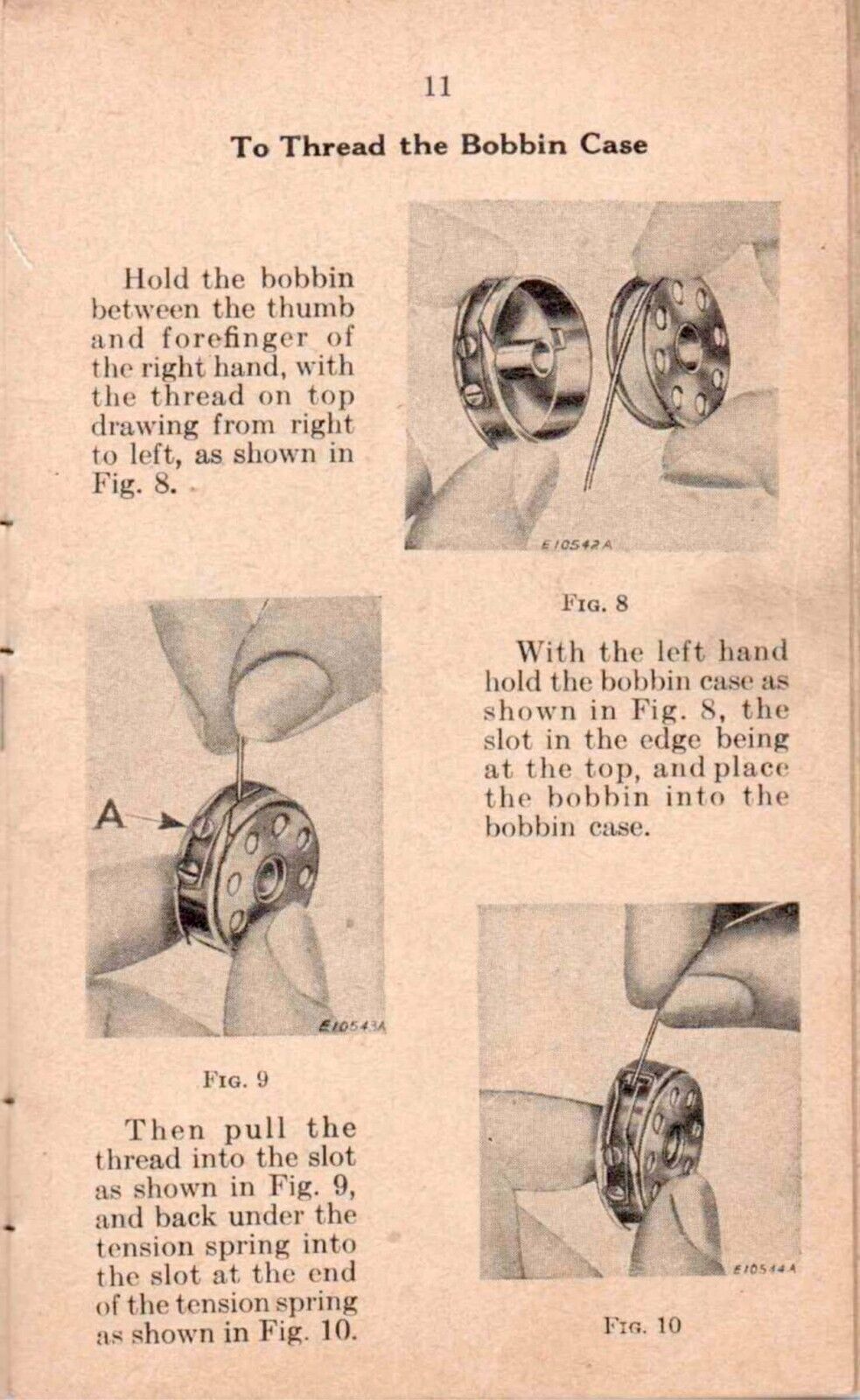 SINGER 221-1 Featherweight Sewing Machine User Manual - STEEL WIRE BOUND