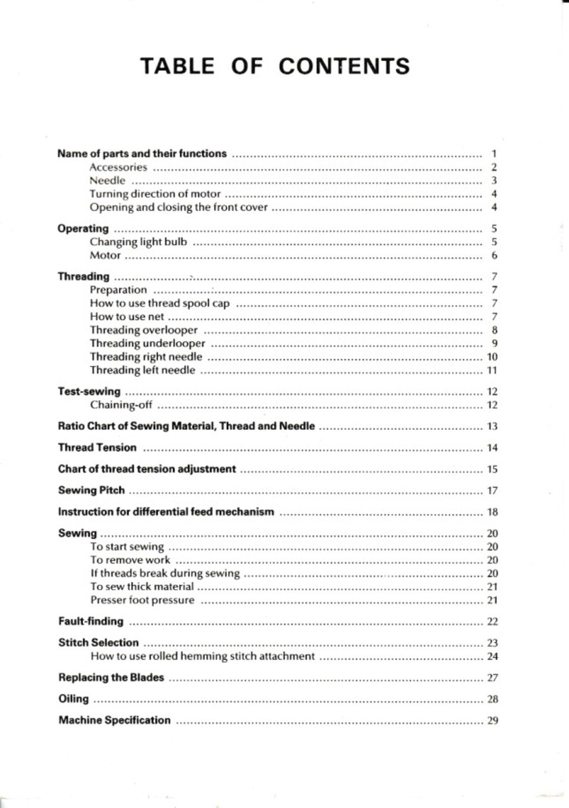 BROTHER 734DP 834DP Overlocker Instruction Manual - WIRE BOUND - TOUGH COVERS