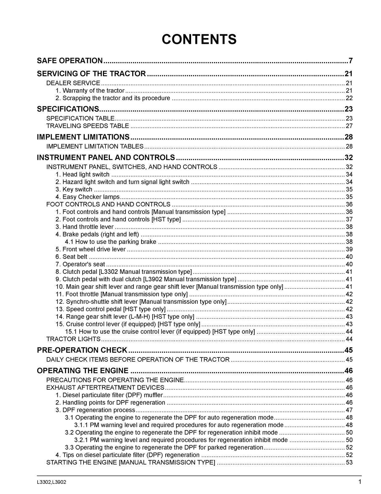 KUBOTA L3302 L3902 ROPS OPERATORS MANUAL - STEEL WIRE BOUND - PROTECTIVE COVERS
