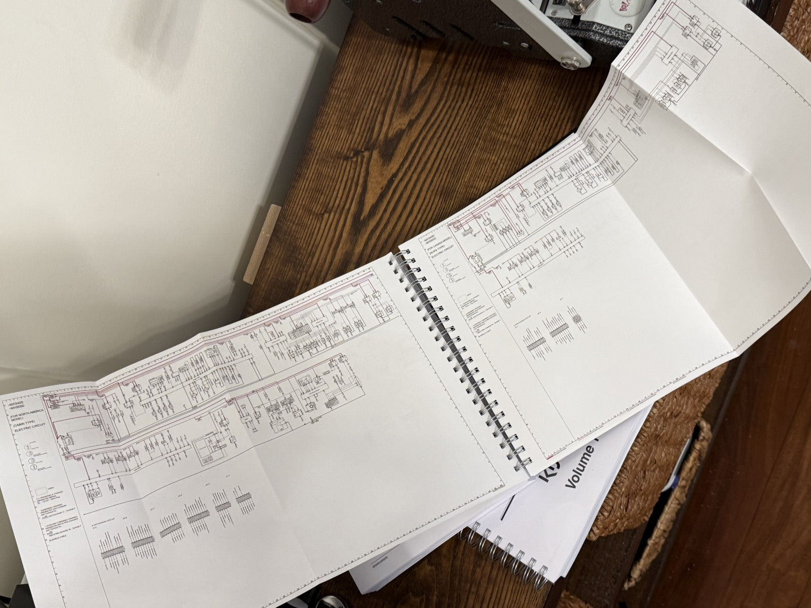 KUBOTA MX5400 MX6000 WORKSHOP MANUAL WSM - WIRE BOUND, COVERS, XL FOLDOUT PAGES!