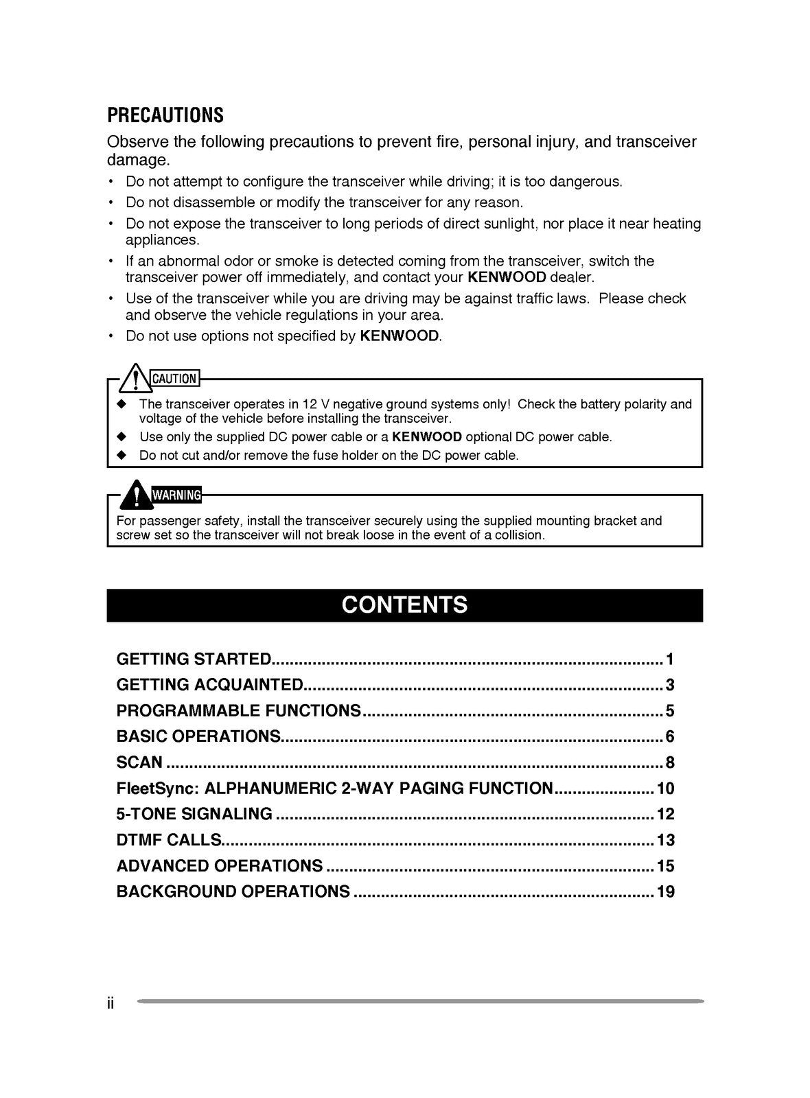 KENWOOD NX-720 NX-720G NX-820 NX-820G INSTURCTION MANUAL - WIRE BOUND - COVERS