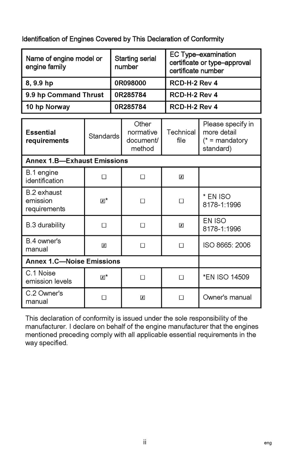 MERCURY 8 9.9 Outboard Motor Owners Manual 2015 - STEEL WIRE BOUND, TOUGH COVERS