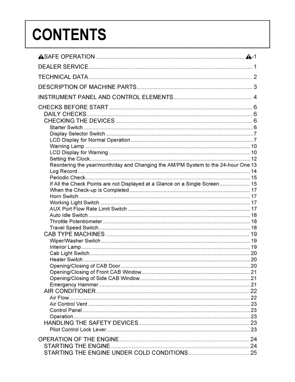 KUBOTA U48-4 EXCAVATOR OPERATORS MANUAL - STEEL WIRE BOUND - PROTECTIVE COVERS