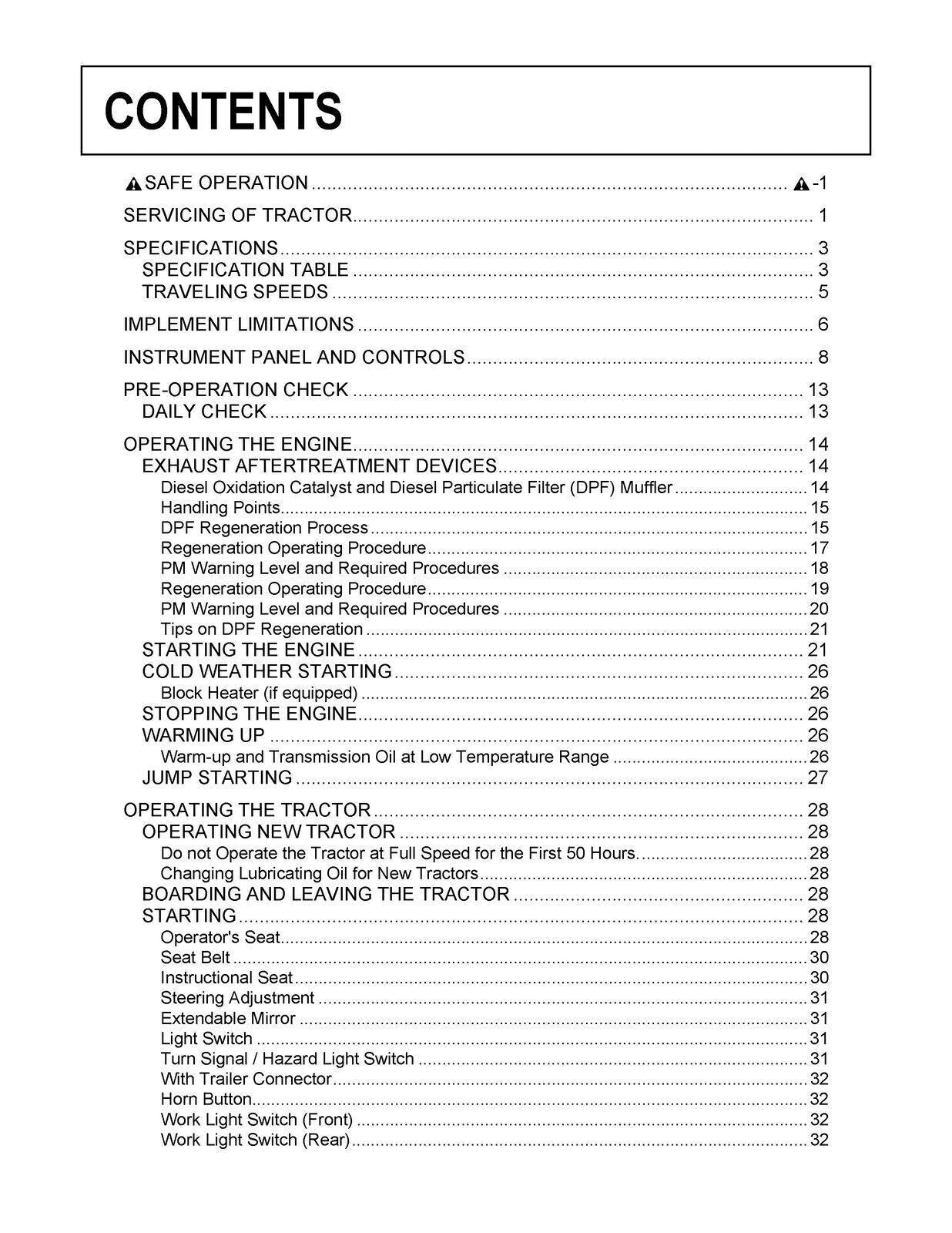 KUBOTA M100GX M110GX M126GX M135GX OPERATORS MANUAL - STEEL WIRE BOUND - COVERS