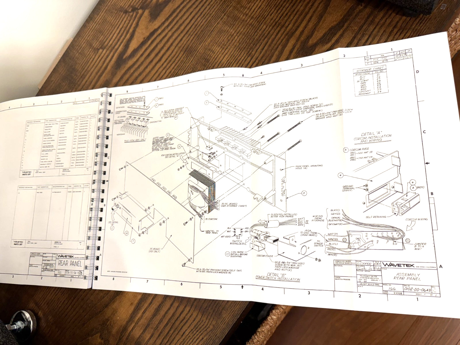 WAVETEK Model 166 Function Generator Instruction Manual - BOUND,COVERS, FOLDOUTS