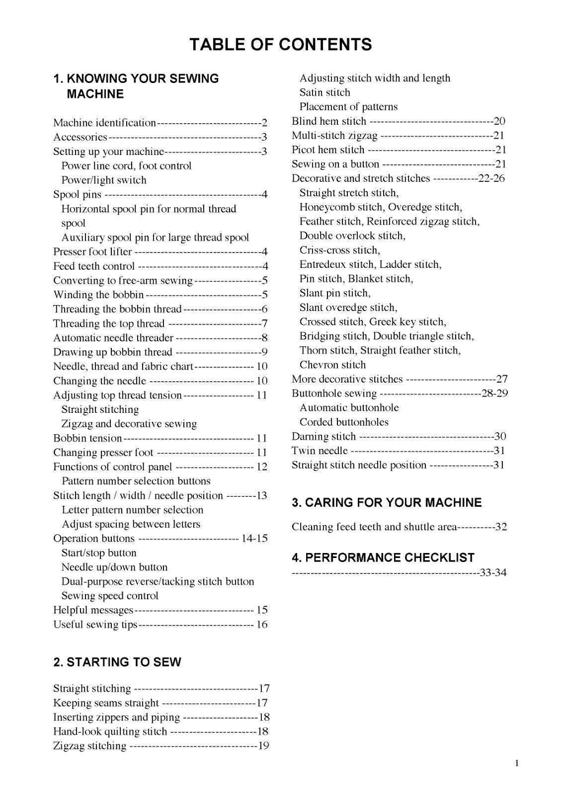 SINGER SC220 Sewing Machine User Manual Operation Guide [DURABLE WIRE BINDING]