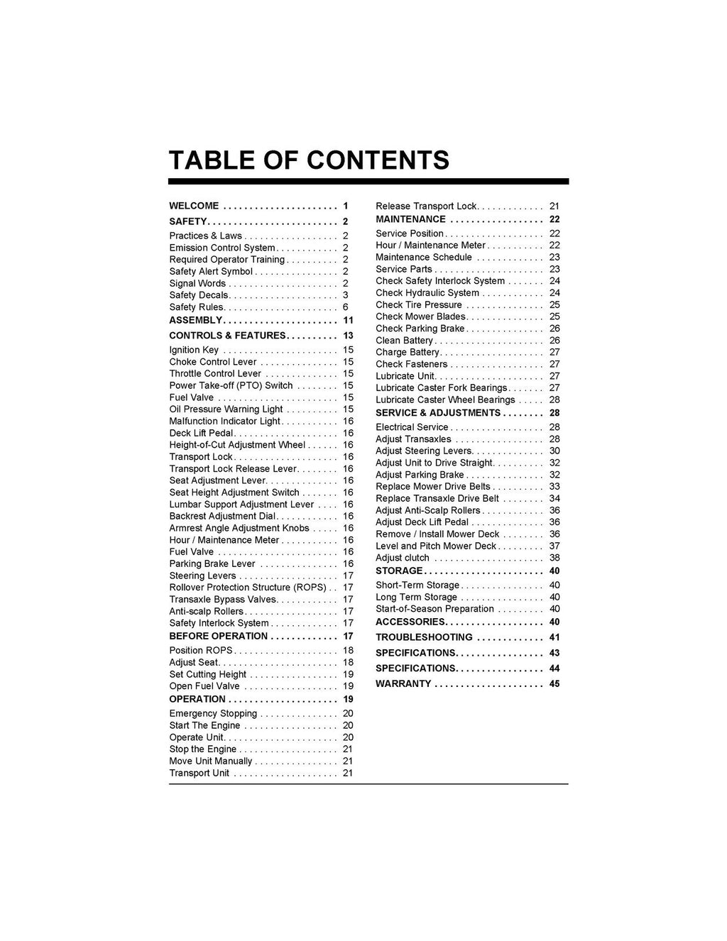 GRAVELY Pro-Turn 452 460 472 EFI OPERATORS MANUAL - WIRE BOUND - TOUGH COVERS