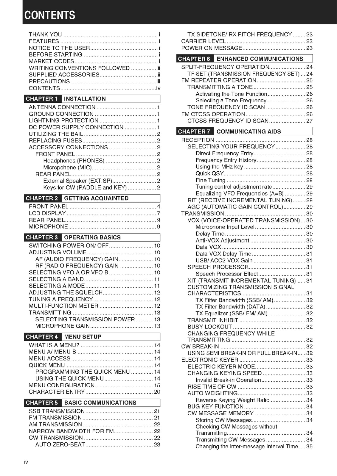 KENWOOD TS-590 TRANSCEIVER INSTRUCTION MANAUL - STEEL WIRE BOUND - TOUGH COVERS