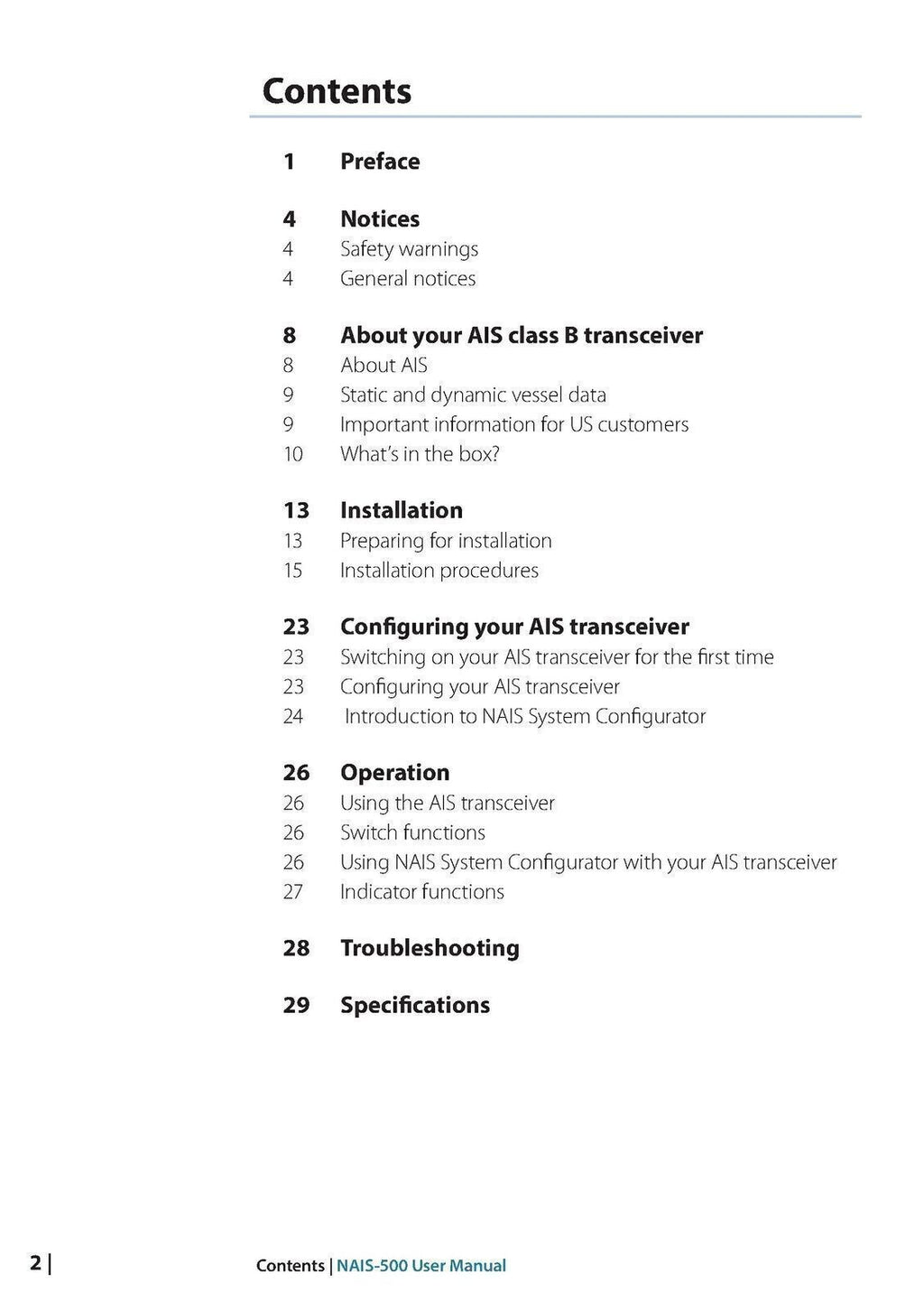 LOWRANCE NAIS-500-CLASS-B-AIS-TRANSCEIVER-USER User Manual - TOUGH WIRE BINDING