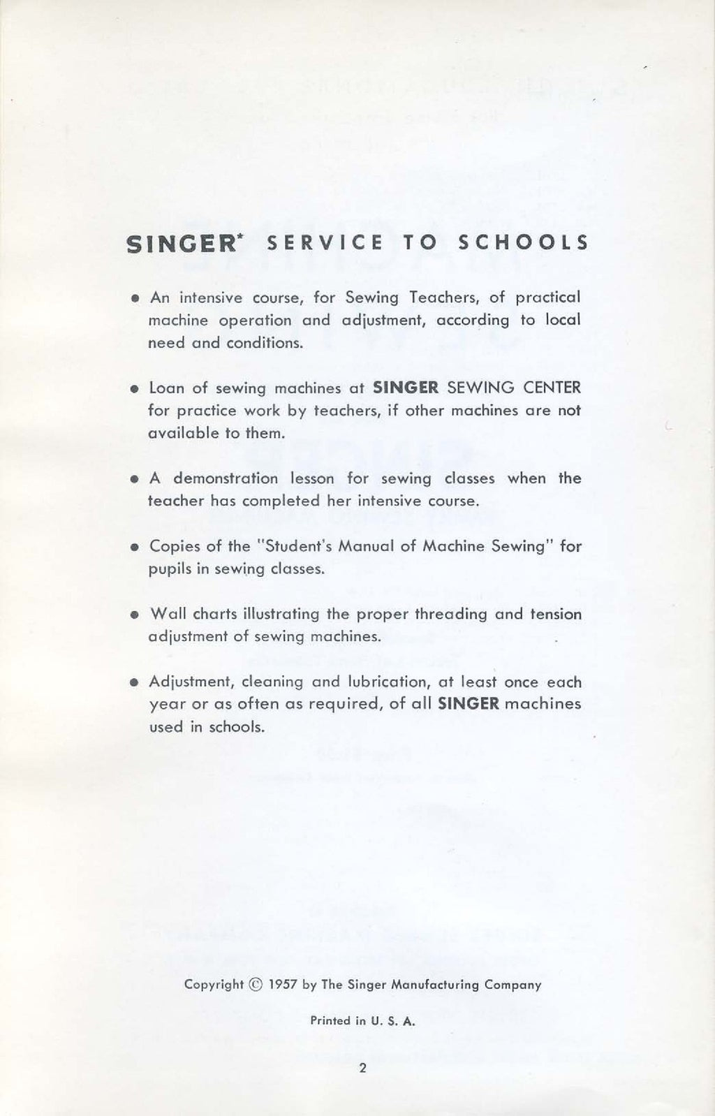 SINGER Teacher's Textbook of Machine Sewing Manual - WIRE BOUND - TOUGH COVERS