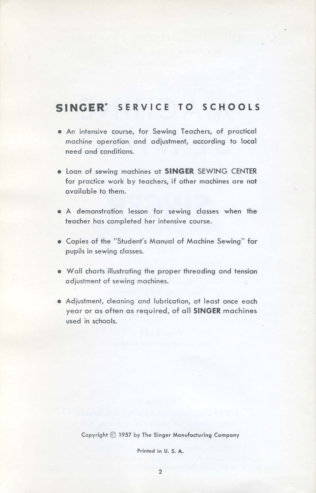 SINGER Teacher's Textbook of Machine Sewing Manual - WIRE BOUND - TOUGH COVERS