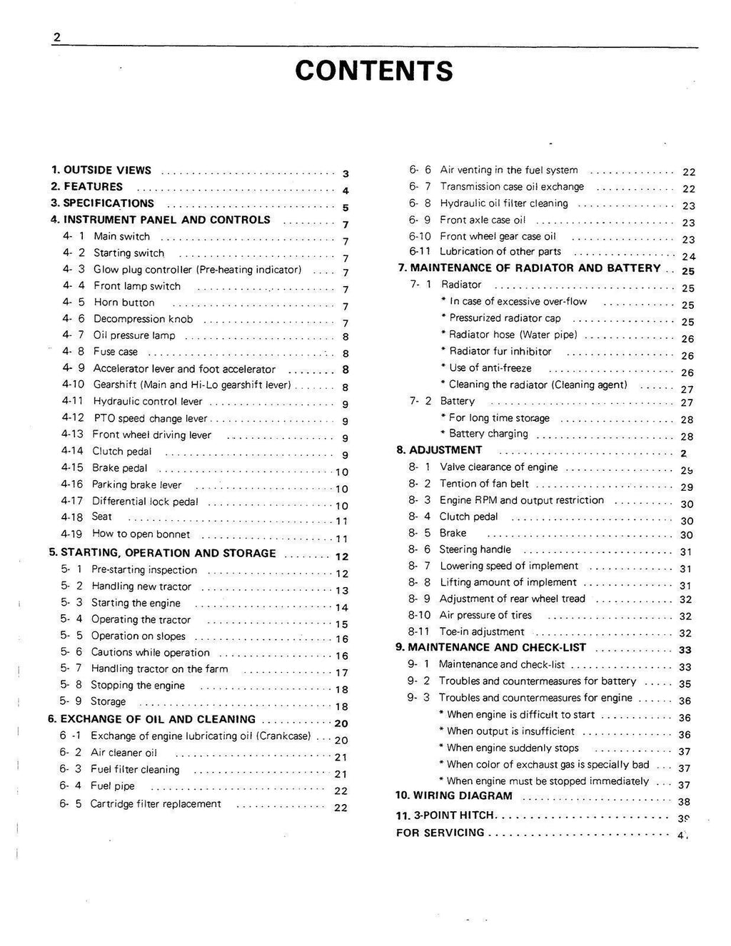 KUBOTA B6000 Tractor Operators Manual - STEEL WIRE BOUND - PROTECTIVE COVERS