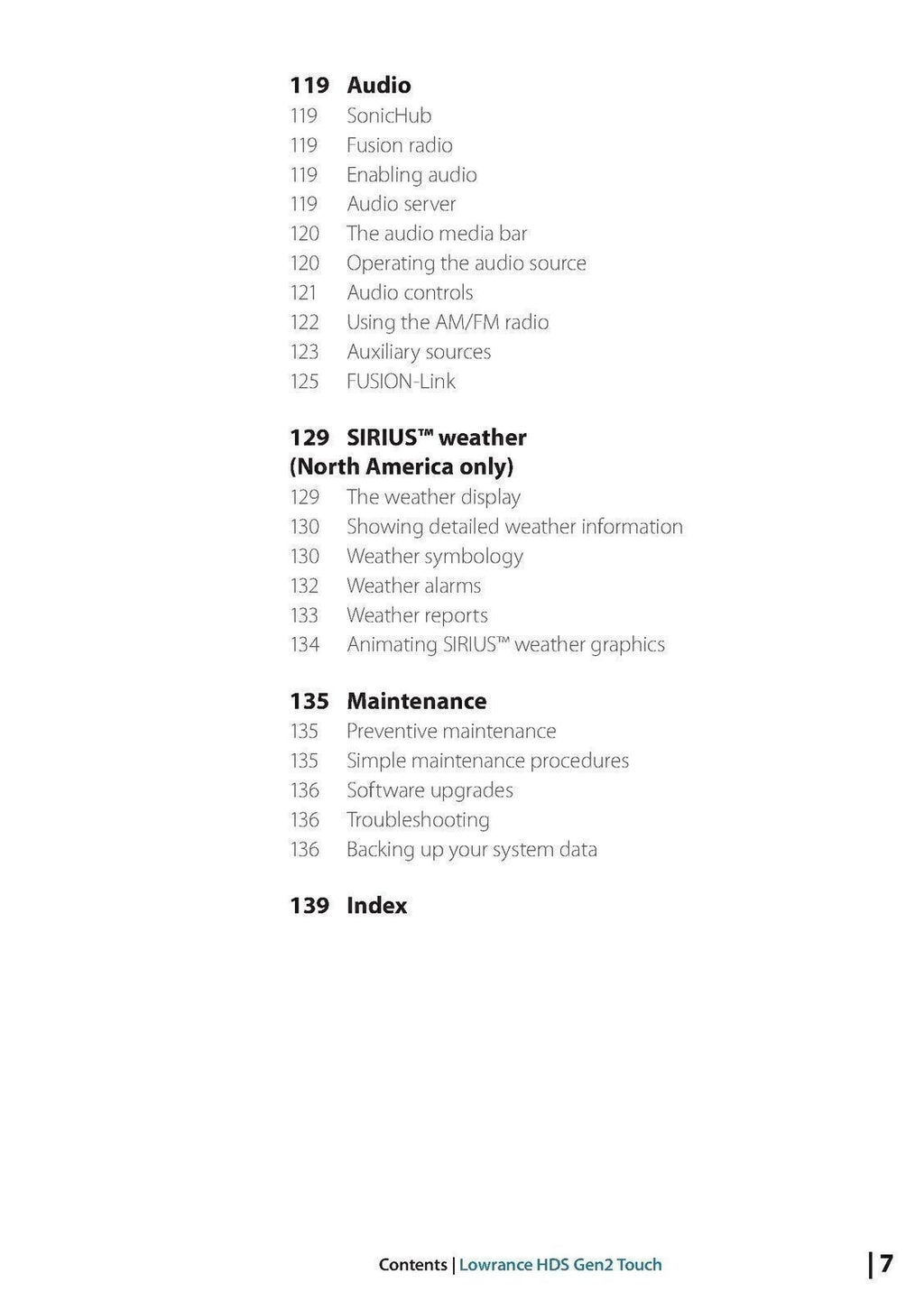 LOWRANCE HDS Gen2 Touch GPS User Manual Operation Guide [DURABLE WIRE BINDING]