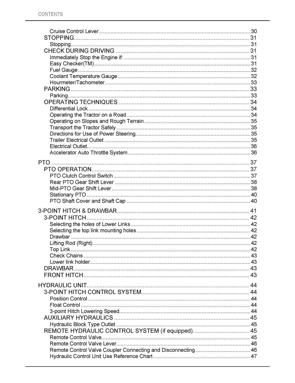 KUBOTA STW34 STW37 STW40 OPERATORS MANUAL - STEEL WIRE BOUND - PROTECTIVE COVERS