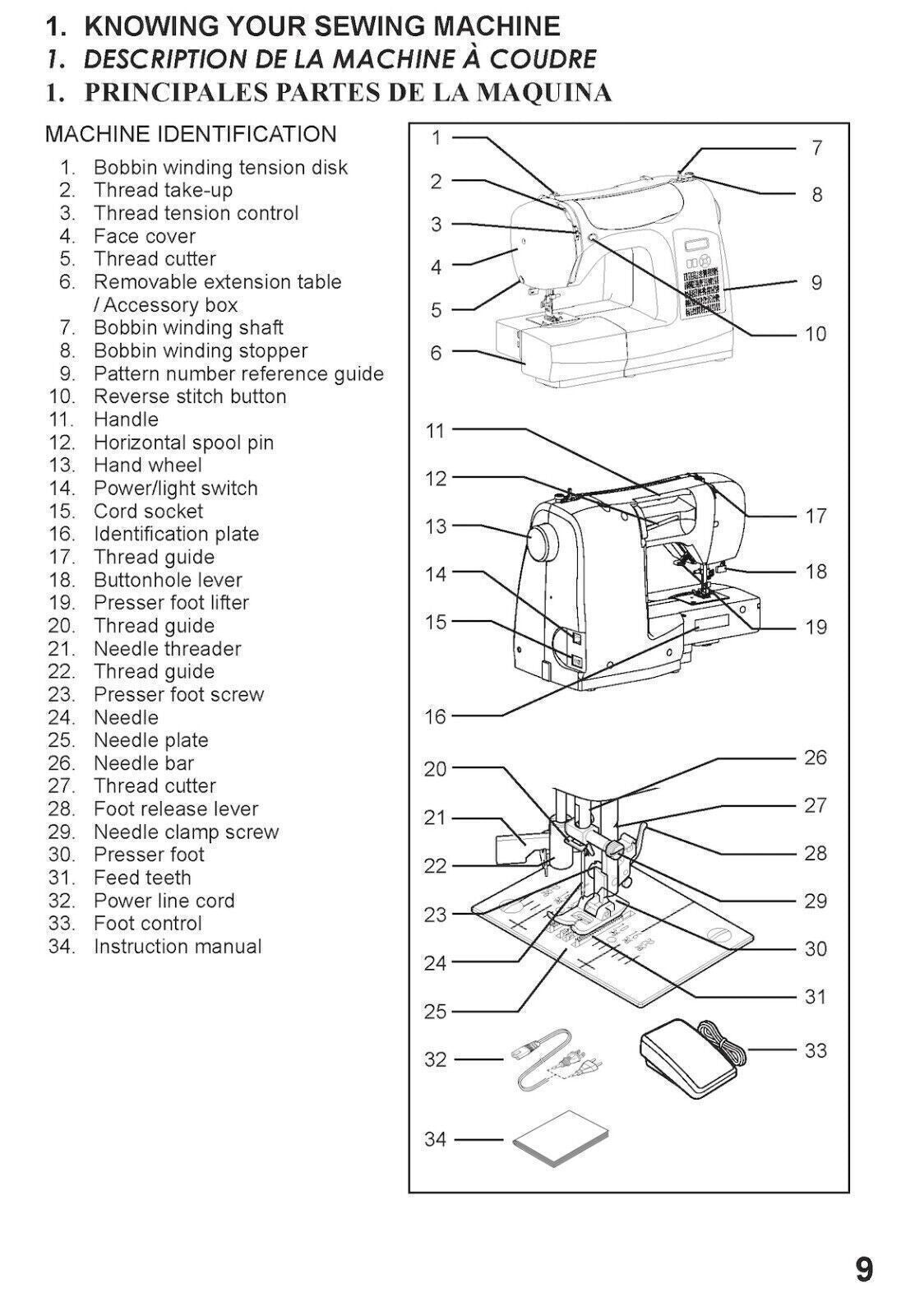 SINGER C5205 Sewing Machine User Manual Operation Guide [DURABLE WIRE BINDING]