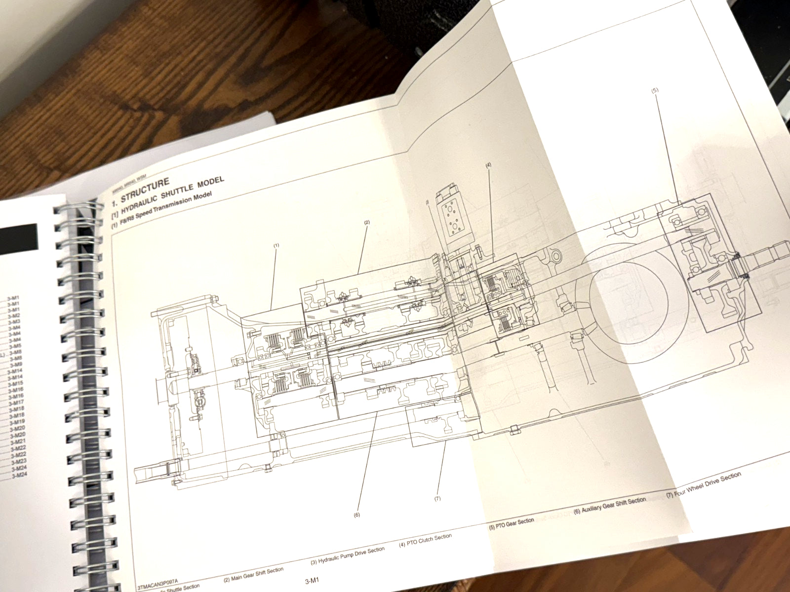KUBOTA M8540 M9540 WORKSHOP MANUAL - STEEL BOUND - COVERS - 2 VOLS - XL FOLDOUTS