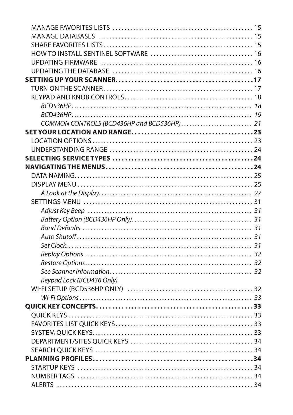 Uniden BCD436HP and BCD536HP  User Operators Manual Owners Guide 106 PGS