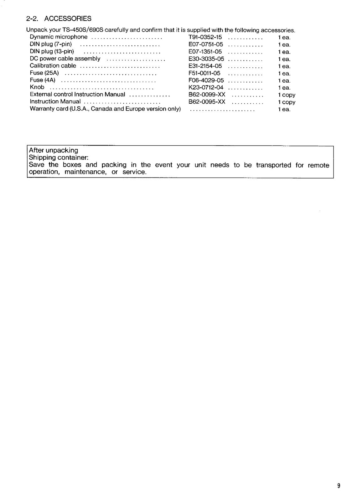 KENWOOD TS-450S TS-690S User Instruction Manual - BOUND - COVERS - XL FOLDOUT