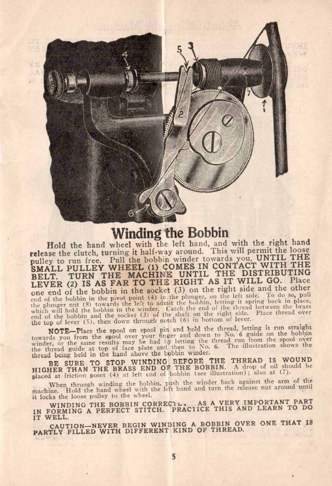 The FREE Sewing Maching Manual for C E CE 5 & Attachments - WIRE BOUND - COVERS