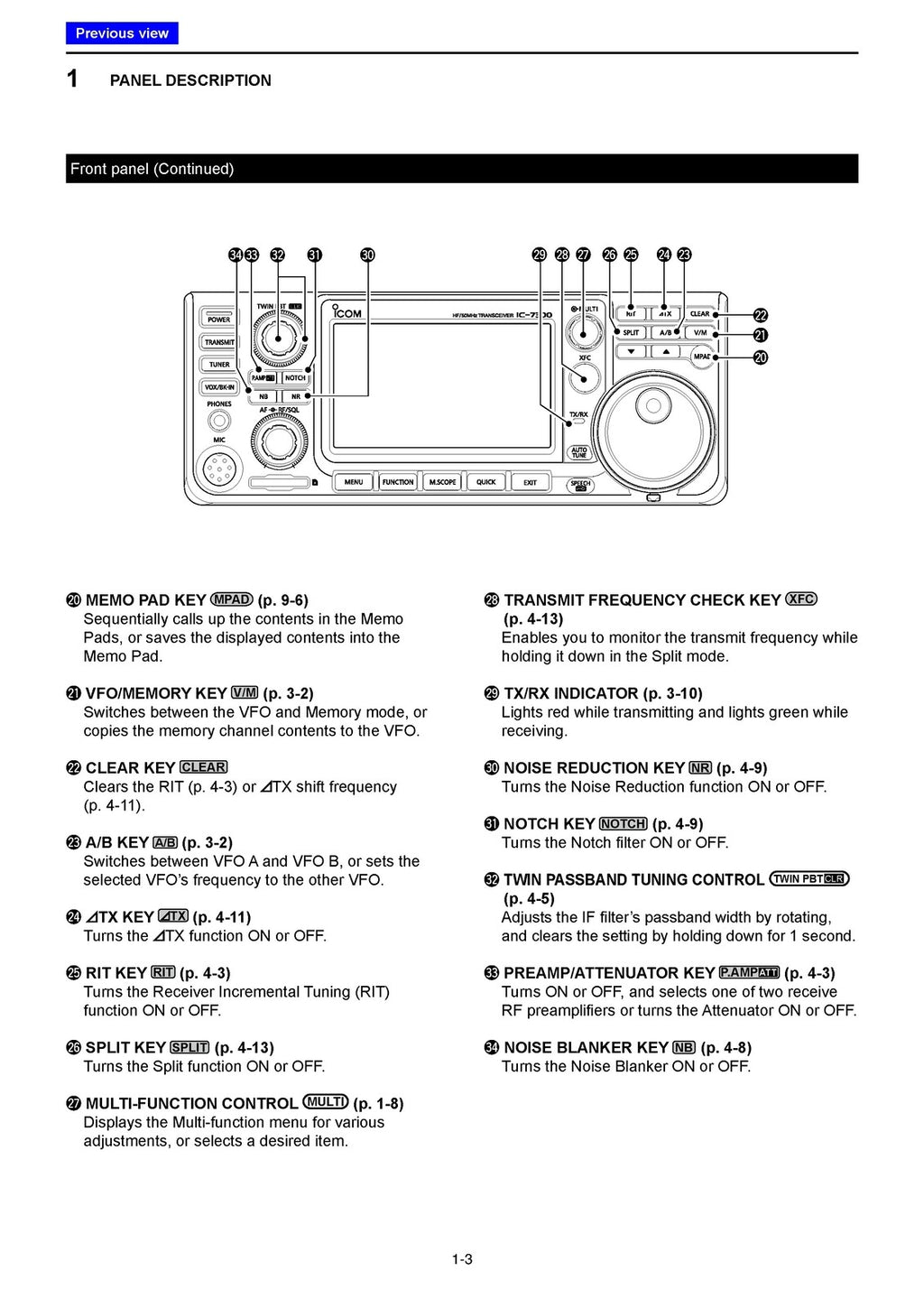 ICOM IC-7300 Transceiver Full Manual - 180 Pages - WIRE BOUND - TOUGH COVERS