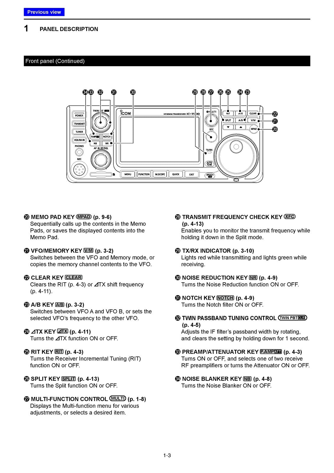 ICOM IC-7300 Transceiver Full Manual - 180 Pages - WIRE BOUND - TOUGH COVERS