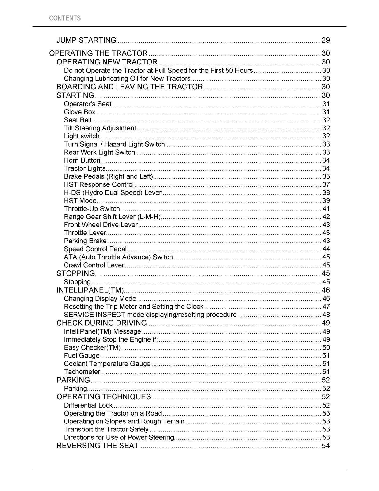 KUBOTA L47TL M62TL TRACTOR OPERATORS MANUAL: STEEL WIRE BOUND, PROTECTIVE COVERS