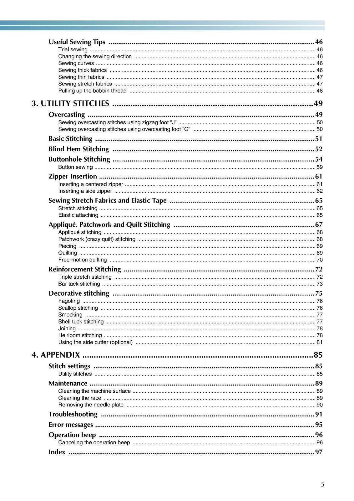 BABY LOCK BL40A Sewing Machine User Manual Owners Instructions - WIRE BINDING