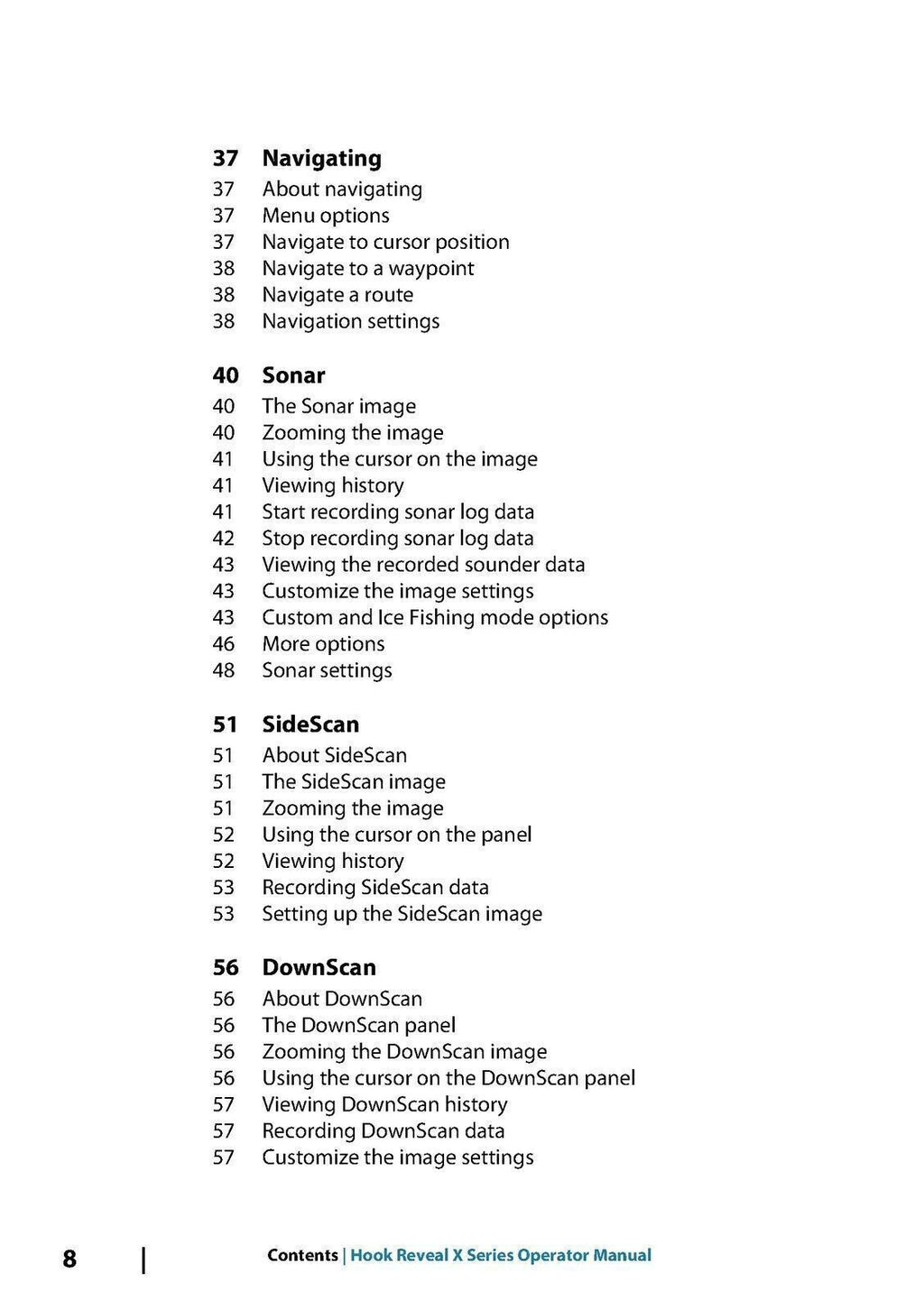 LOWRANCE HOOK REVEAL X SERIES Fish Finder Charting Owners User Manual WIRE BOUND