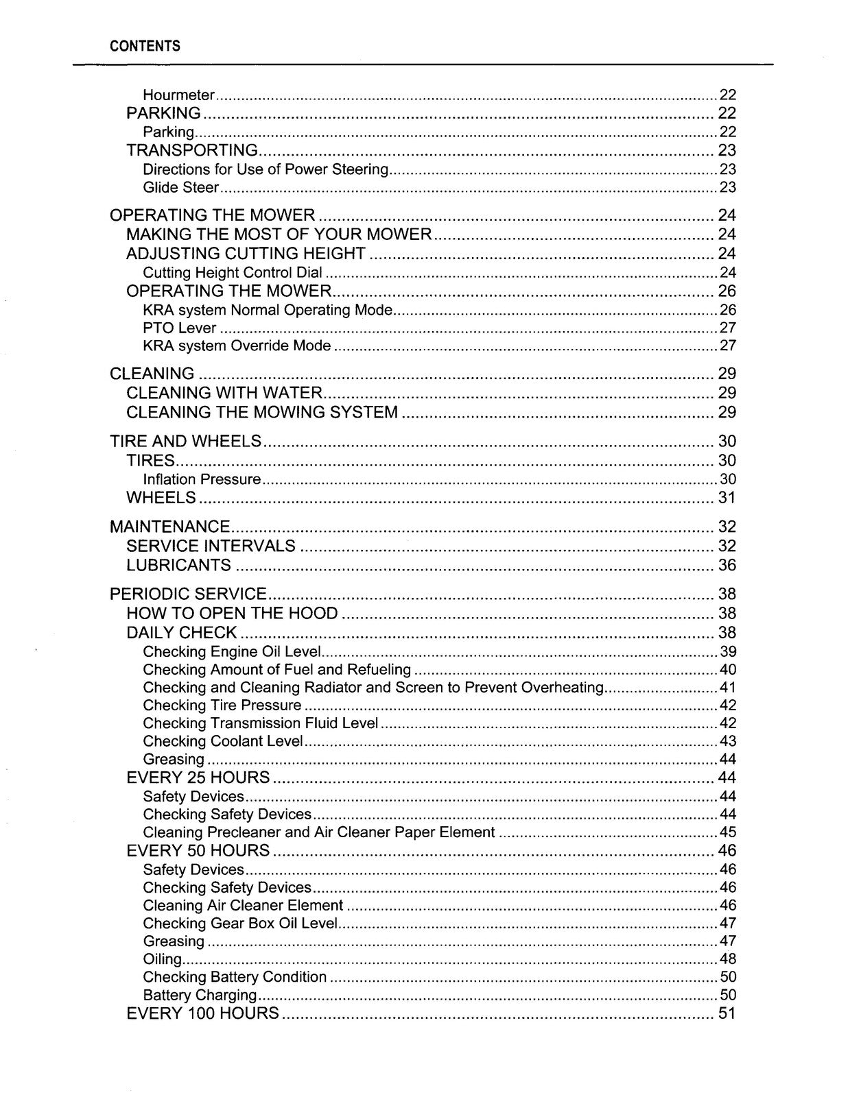 KUBOTA GR2000 GR2100 LAWN TRACTOR OPERATORS MANUAL - WIRE BOUND - TOUGH COVERS