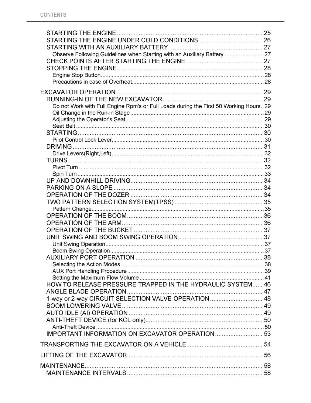 KUBOTA KX040-4 EXCAVATOR OPERATORS MANUAL - STEEL WIRE BOUND - PROTECTIVE COVERS