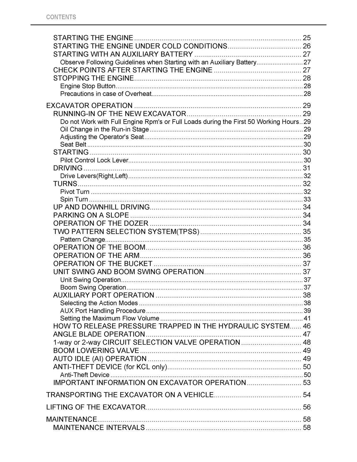 KUBOTA KX040-4 EXCAVATOR OPERATORS MANUAL - STEEL WIRE BOUND - PROTECTIVE COVERS