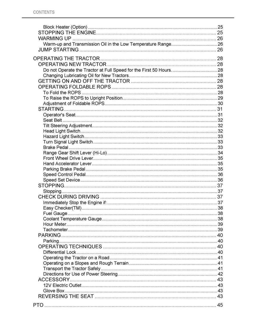 KUBOTA Tractor BX23S LA340 BT603 Operators Manual Owners Instruction Book
