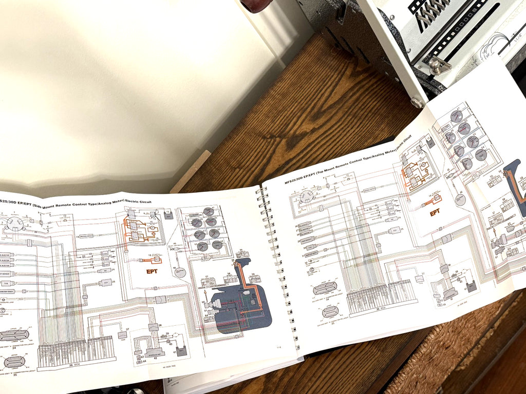 TOHAYSU 4 STROKE MFS 25D 30D SERVICE MANUAL- WIRE BOUND- TOUGH COVERS - FOLDOUTS