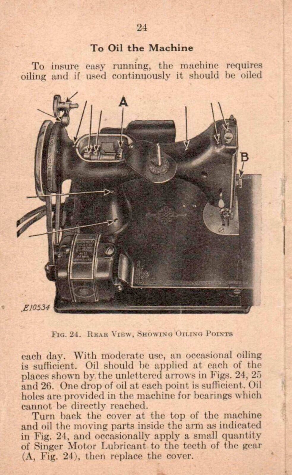 SINGER 221-1 Featherweight Sewing Machine User Manual - STEEL WIRE BOUND