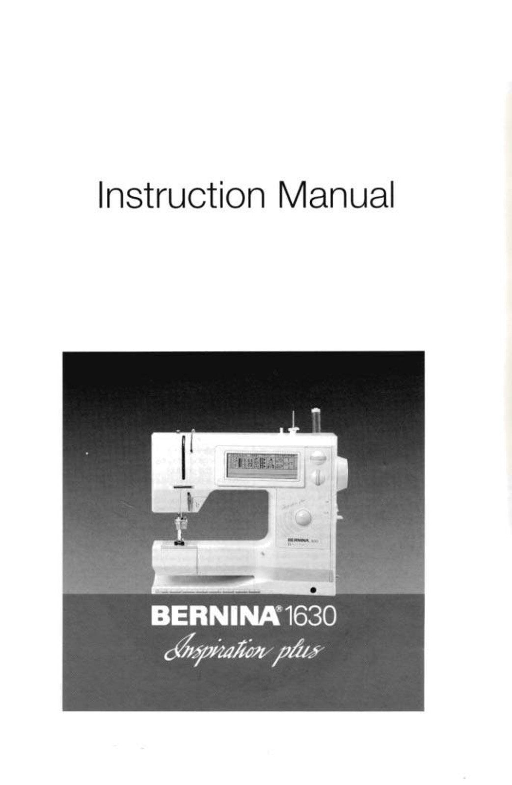 BERNINA 1630 1530 Operators & Service Manual BUNDLE - WIRE BOUND - TOUGH COVERS